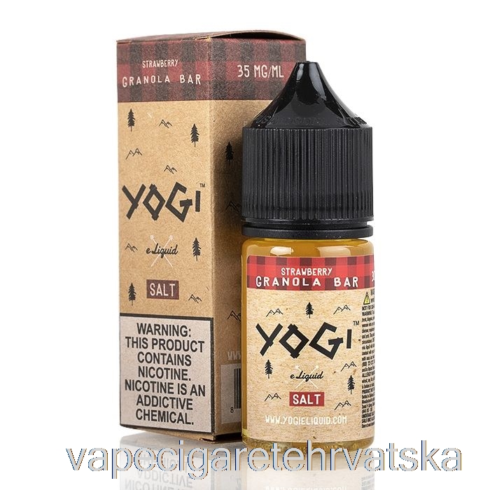 Vape Cigareta Jagoda Granola Bar - Yogi Soli E-tekućina - 30 Ml 50 Mg
